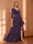 A-Line/Princess Hi-Low V-Neck 3/4 Sleeves Chiffon Mother of the Bride Dresses