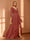 A-Line/Princess Hi-Low V-Neck 3/4 Sleeves Chiffon Mother of the Bride Dresses