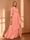 A-Line/Princess Hi-Low V-Neck 3/4 Sleeves Chiffon Mother of the Bride Dresses