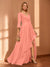 A-Line/Princess Hi-Low V-Neck 3/4 Sleeves Chiffon Mother of the Bride Dresses