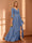A-Line/Princess Hi-Low V-Neck 3/4 Sleeves Chiffon Mother of the Bride Dresses
