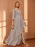 A-Line/Princess Hi-Low V-Neck 3/4 Sleeves Chiffon Mother of the Bride Dresses