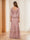 Sheath/Column V-Neck Short Sleeves Appliques Mother of the Bride Dresses with Cape