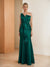 Sheath/Column One-Shoulder Pleated Mother of the Bride Dresses with Bow
