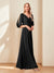 A-Line/Princess V-Neck Half Sleeves Chiffon Mother of the Bride Dresses