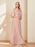 A-Line/Princess V-Neck Half Sleeves Chiffon Mother of the Bride Dresses