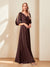 A-Line/Princess V-Neck Half Sleeves Chiffon Mother of the Bride Dresses