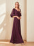 A-Line/Princess V-Neck Half Sleeves Chiffon Mother of the Bride Dresses