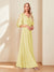 A-Line/Princess V-Neck Half Sleeves Chiffon Mother of the Bride Dresses