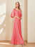 A-Line/Princess V-Neck Half Sleeves Chiffon Mother of the Bride Dresses