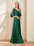 A-Line/Princess V-Neck Half Sleeves Chiffon Mother of the Bride Dresses