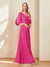 A-Line/Princess V-Neck Half Sleeves Chiffon Mother of the Bride Dresses
