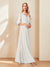 A-Line/Princess V-Neck Half Sleeves Chiffon Mother of the Bride Dresses