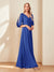 A-Line/Princess V-Neck Half Sleeves Chiffon Mother of the Bride Dresses