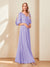 A-Line/Princess V-Neck Half Sleeves Chiffon Mother of the Bride Dresses