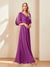 A-Line/Princess V-Neck Half Sleeves Chiffon Mother of the Bride Dresses