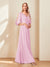 A-Line/Princess V-Neck Half Sleeves Chiffon Mother of the Bride Dresses