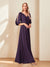 A-Line/Princess V-Neck Half Sleeves Chiffon Mother of the Bride Dresses
