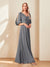 A-Line/Princess V-Neck Half Sleeves Chiffon Mother of the Bride Dresses