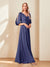 A-Line/Princess V-Neck Half Sleeves Chiffon Mother of the Bride Dresses