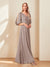 A-Line/Princess V-Neck Half Sleeves Chiffon Mother of the Bride Dresses