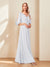 A-Line/Princess V-Neck Half Sleeves Chiffon Mother of the Bride Dresses