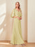 A-Line/Princess V-Neck Half Sleeves Chiffon Mother of the Bride Dresses