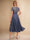 A-Line/Princess Scoop Short Sleeves Pleated Mother of the Bride Dresses with Appliques