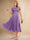 A-Line/Princess Scoop Short Sleeves Pleated Mother of the Bride Dresses with Appliques
