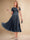 A-Line/Princess Scoop Short Sleeves Pleated Mother of the Bride Dresses with Appliques