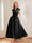 A-Line/Princess V-Neck Short Sleeves Mother of the Bride Dresses with Pockets & Flower