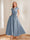 A-Line/Princess V-Neck Short Sleeves Mother of the Bride Dresses with Pockets & Flower