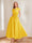 A-Line/Princess V-Neck Short Sleeves Mother of the Bride Dresses with Pockets & Flower