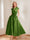 A-Line/Princess V-Neck Short Sleeves Mother of the Bride Dresses with Pockets & Flower