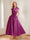A-Line/Princess V-Neck Short Sleeves Mother of the Bride Dresses with Pockets & Flower