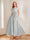 A-Line/Princess V-Neck Short Sleeves Mother of the Bride Dresses with Pockets & Flower