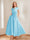 A-Line/Princess V-Neck Short Sleeves Mother of the Bride Dresses with Pockets & Flower
