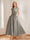 A-Line/Princess V-Neck Short Sleeves Mother of the Bride Dresses with Pockets & Flower
