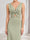 Sheath/Column V-Neck Knot Front Long Bridesmaid Dresses with Hollow Out