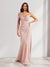 Sheath/Column Asymmetrical One-Shoulder Ruched Long Bridesmaid Dresses
