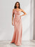 Sheath/Column Asymmetrical One-Shoulder Ruched Long Bridesmaid Dresses