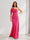 Sheath/Column Asymmetrical One-Shoulder Ruched Long Bridesmaid Dresses