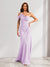 Sheath/Column Asymmetrical One-Shoulder Ruched Long Bridesmaid Dresses