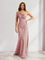 Sheath/Column Asymmetrical One-Shoulder Ruched Long Bridesmaid Dresses