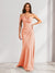 Sheath/Column Asymmetrical One-Shoulder Ruched Long Bridesmaid Dresses