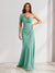 Sheath/Column Asymmetrical One-Shoulder Ruched Long Bridesmaid Dresses