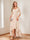 A-Line/Princess V-Neck Half Sleeves Asymmetrical Mother of the Bride Dresses with Appliques