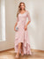 A-Line/Princess V-Neck Half Sleeves Asymmetrical Mother of the Bride Dresses with Appliques