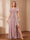 A-Line/Princess Scoop Asymmetrical Mother of the Bride Dresses with Rhinestone & Ruffles