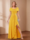 A-Line/Princess Scoop Asymmetrical Mother of the Bride Dresses with Rhinestone & Ruffles
